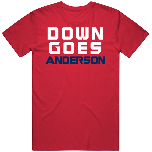 Down Goes Anderson Tim Anderson Jose Ramirez Fight Cleveland Baseball Fan V4 T Shirt