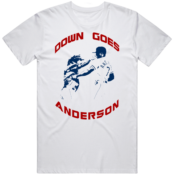 Jose Ramirez Punch Down Goes Anderson Cleveland Baseball Fan T Shirt
