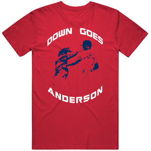 Jose Ramirez Punch Down Goes Anderson Cleveland Baseball Fan V2 T Shirt