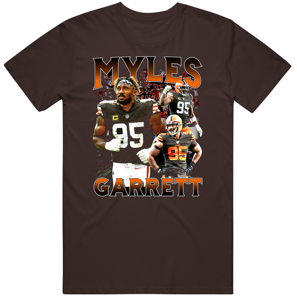 Myles Garrett 80's Style Cleveland Football Fan T Shirt