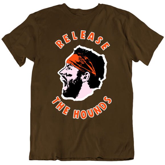 Baker Mayfield Release The Hounds Cleveland Football Fan T Shirt