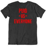 Yasiel Puig Vs Everyone Fan Distressed Cleveland Baseball Fan T Shirt