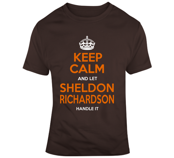 Sheldon Richardson Keep Calm Cleveland Football Fan T Shirt