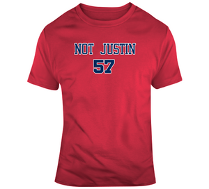 Shane Bieber Not Justin Cleveland Baseball Fan T Shirt