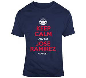 Jose Ramirez Keep Calm Cleveland Baseball Fan T Shirt