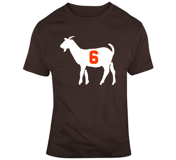 Baker Mayfield Cleveland Quarterback Goat Number 1 Draft Pick Football Fan v2 T Shirt