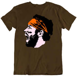 Baker Mayfield Scream Big Head Silhouette Cleveland Football Fan v4 T Shirt
