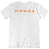 Dawgs Friends Parody Cleveland Football Fan White T Shirt