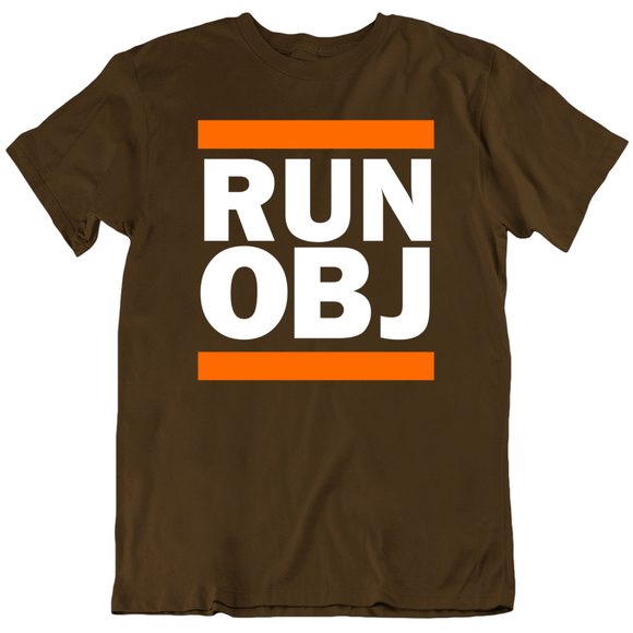 Odell Beckham Jr  Run OBJ Cleveland Football Fan v2 T Shirt