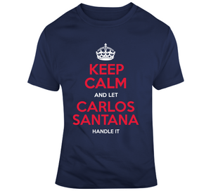 Carlos Santana Keep Calm Cleveland Baseball Fan T Shirt