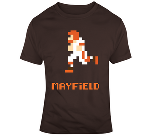 8 Bit Baker Mayfield Tecmo Bowl Cleveland Football Fan T Shirt