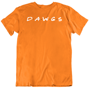 Dawgs Friends Parody Cleveland Football Fan Orange T Shirt