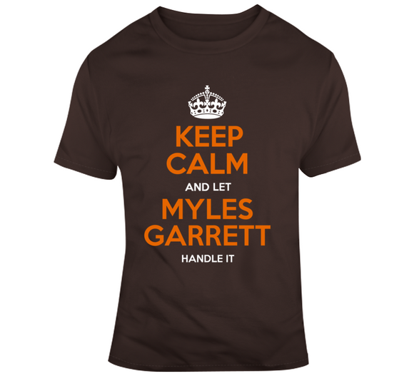 Myles Garrett Keep Calm Cleveland Football Fan T Shirt