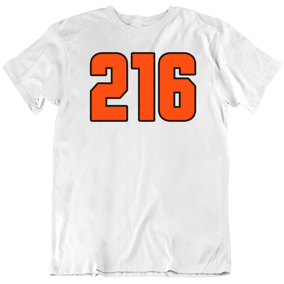 Area Code 216 Cleveland Football Fan V3 T Shirt