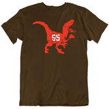 Myles Garrett Jurassic Park Raptor Silhouette Cleveland Football Fan T Shirt