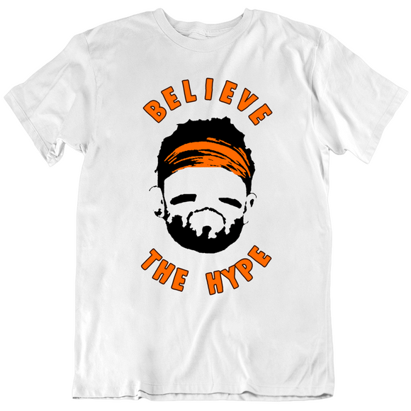 Baker Mayfield Believe The Hype Cleveland Football Fan v3 T Shirt