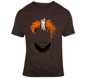 Odell Beckham Big Head Silhouette Cleveland Football Fan T Shirt