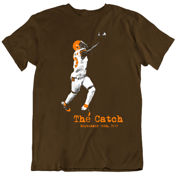 Odell Beckham jr The Catch MNF Cleveland Football Fan T Shirt