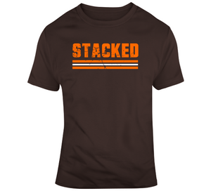 Stacked Cleveland Football Fan T Shirt
