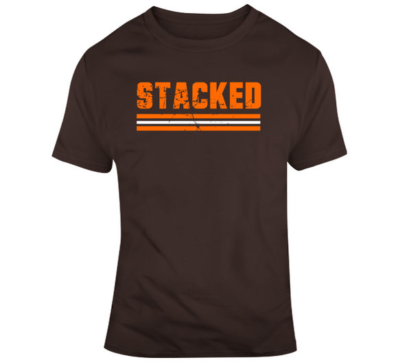 Stacked Cleveland Football Fan T Shirt