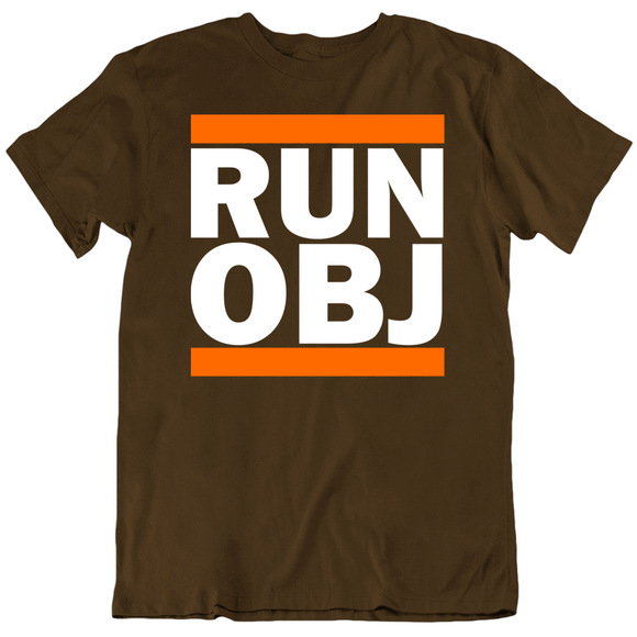 Odell Beckham Jr  Run OBJ Cleveland Football Fan T Shirt