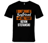Kevin Stefanski Boyfriend Cleveland Football Fan T Shirt