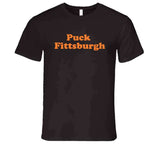 Puck Fittsburgh Cleveland Football Fan T Shirt