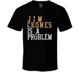 Jim Chones Is A Problem Cleveland Basketball Fan Distressed T Shirt
