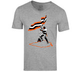 Baker Mayfield Plant The Flag Ohio Silhouette Cleveland Football Fan Distressed T Shirt