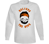 Baker Mayfield Believe The Hype Cleveland Football Fan v3 T Shirt