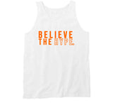 Baker Mayfield Believe The Hype text Cleveland Football Fan T Shirt