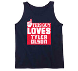 Tyler Olson This Guy Loves Cleveland Baseball Fan T Shirt