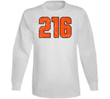 Area Code 216 Cleveland Football Fan Distressed V3 T Shirt