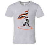 Baker Mayfield Plant The Flag Ohio Silhouette Cleveland Football Fan Distressed T Shirt