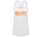 Baker Mayfield Believe The Hype text Cleveland Football Fan T Shirt