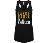 Larry Nance Is A Problem Cleveland Basketball Fan Distressed T Shirt