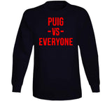 Yasiel Puig Vs Everyone Fan Distressed Cleveland Baseball Fan T Shirt