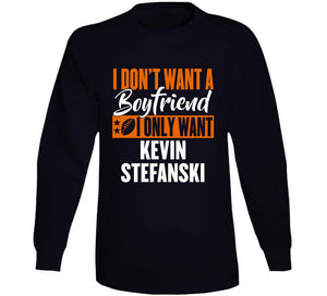 Kevin Stefanski Boyfriend Cleveland Football Fan T Shirt