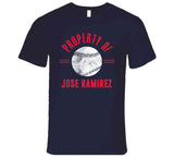 Jose Ramirez Property Cleveland Baseball Fan T Shirt