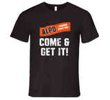 Alpo Premium Dawg Food Come And Get It Cleveland Football Fan Distressed T Shirt