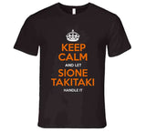 Sione Takitaki Keep Calm Cleveland Football Fan T Shirt
