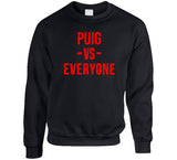 Yasiel Puig Vs Everyone Fan Distressed Cleveland Baseball Fan T Shirt