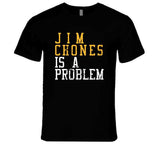 Jim Chones Is A Problem Cleveland Basketball Fan Distressed T Shirt