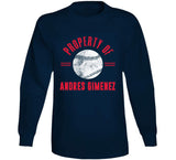 Andres Gimenez Property Of Cleveland Baseball Fan T Shirt