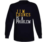 Jim Chones Is A Problem Cleveland Basketball Fan Distressed T Shirt