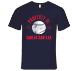 Carlos Santana Property Cleveland Baseball Fan T Shirt