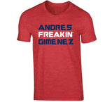 Andres Gimenez Freakin Cleveland Baseball Fan V2 T Shirt