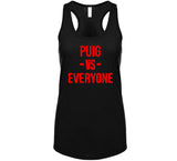 Yasiel Puig Vs Everyone Fan Distressed Cleveland Baseball Fan T Shirt