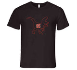 Myles Garrett Jurassic Park Raptor Outline Cleveland Football Fan T Shirt
