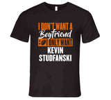 Kevin Stefanski Studfanski Boyfriend Cleveland Football Fan T Shirt